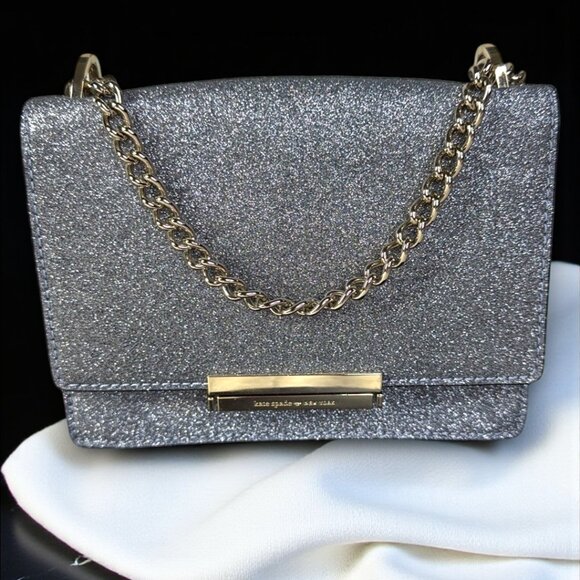 Kate Spade Glitter Burgess Court Convertible Crossbody Bag with Storybook Lining - Picture 1 of 17